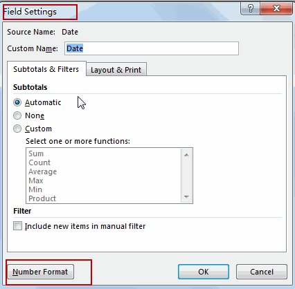 change date axis format in pivot chart2