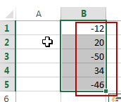 change negative numbers to positive2