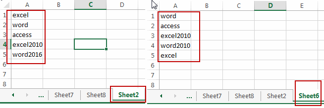 compare two list using vlookup