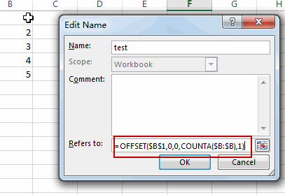 create dynamic named range5