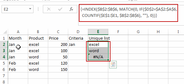 How To Extract A Unique List Based On Criteria In Excel Free Excel Tutorial