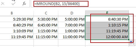 How to Round Time to Nearest Hour or Minute or Second in Excel