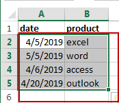 highlight cell or row if date 1