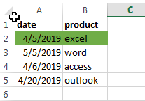 highlight cell or row if date8