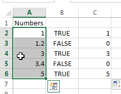 select entire column except header row1