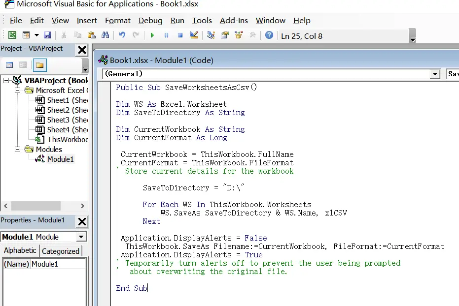 export each sheet to csv1