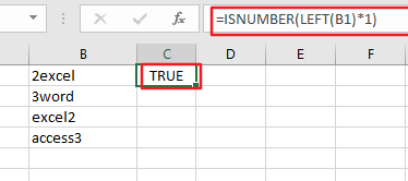 filter cells starts with number1