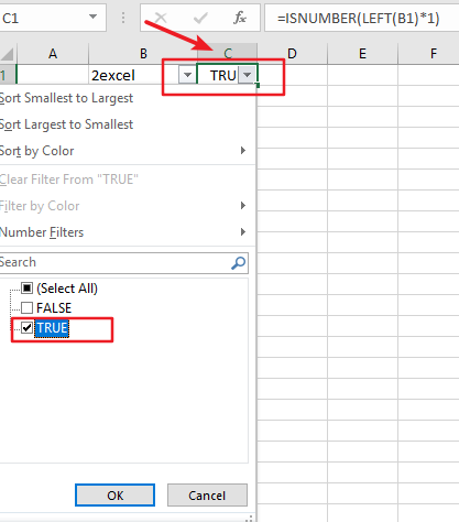 filter cells starts with number4