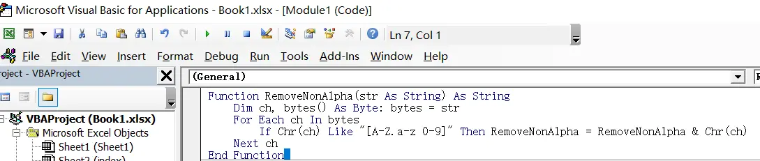 remove all non-alphanumeric character1