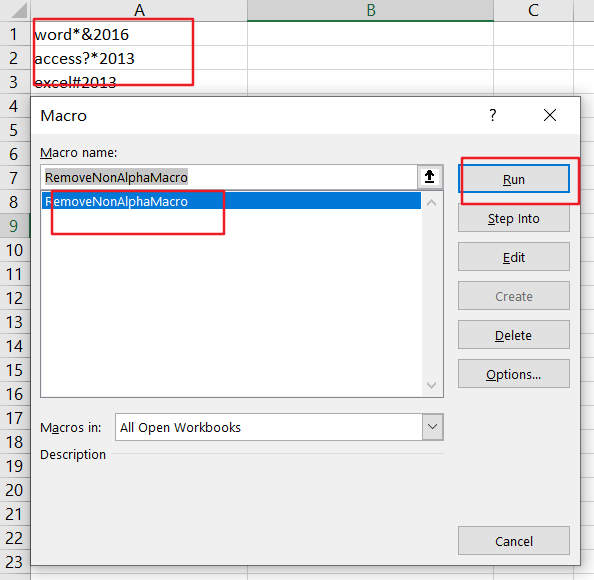 remove all non-alphanumeric character4