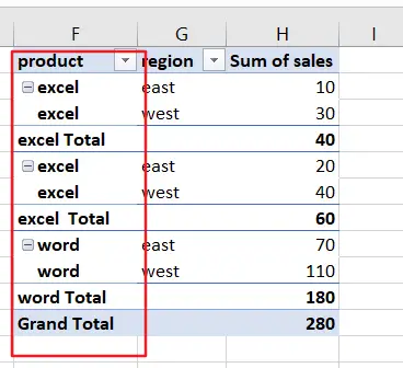 repeat row lables in pivot table8