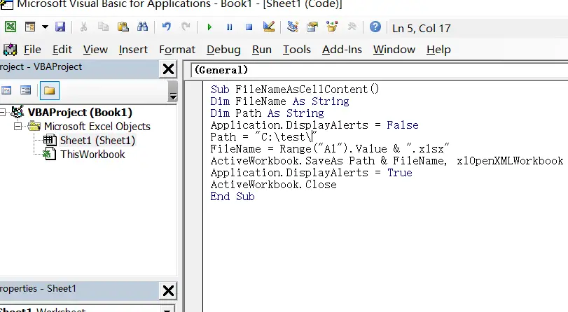 save file based on cell value1