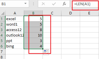 sort column by length 1