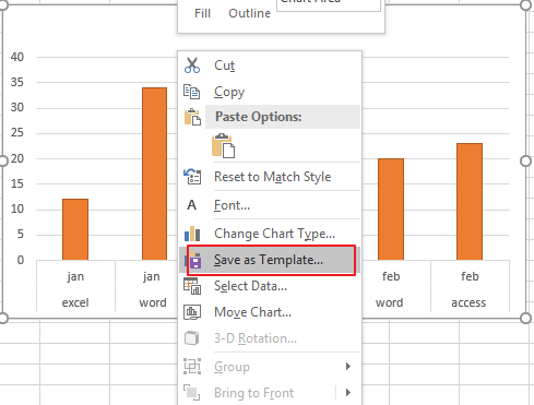 Excel Copy Chart Format