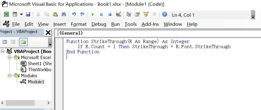 filter data with strikethrough format11