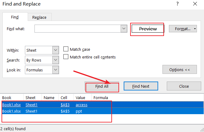 filter data with strikethrough format6