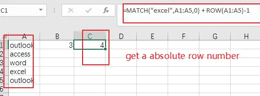 get row number from vlookup2