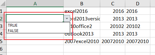 hide or unhide columns based on dropdown list2