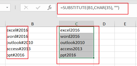 remove specific character from text string6