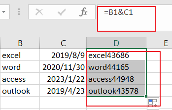 combine text and data into one cell1