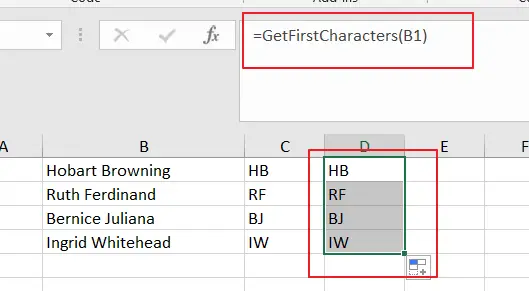 How to Extract Initials From a Name in Excel