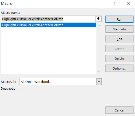 highlight cell if same value exists in another column7