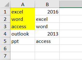 highlight cell if same value exists in another column8