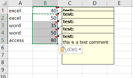 insert comments into multiple cells5