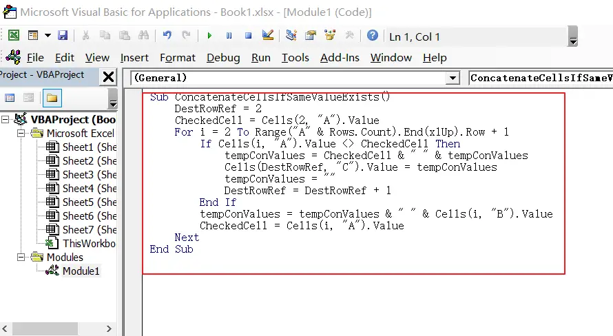 Concatenate Cells If Same Value Exists in Another Column10