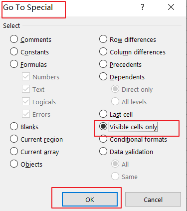 How to Copy visible cells only in excel3