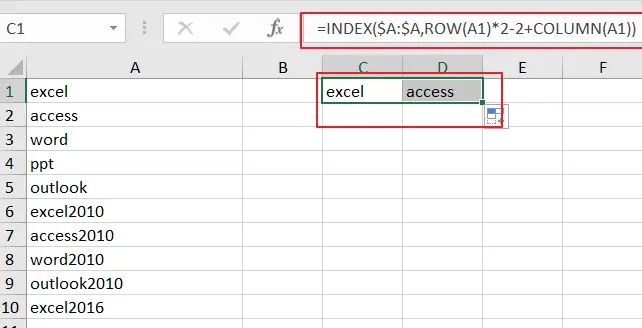 How to Transpose every N rows from one column to multiple1