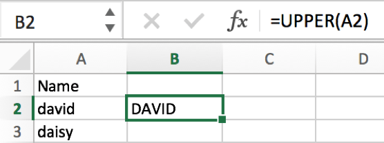 How to convert text case into uppercase or lowercase in Excel 3