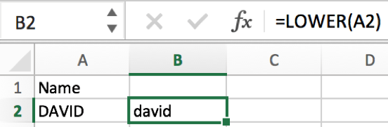 How to convert text case into uppercase or lowercase in Excel 7