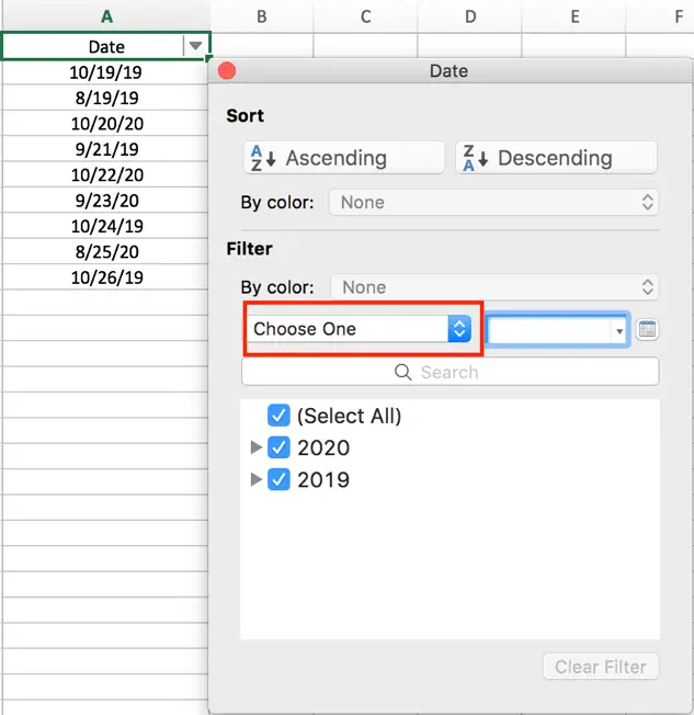 How to filter dates by month in Excel with year ignored 4