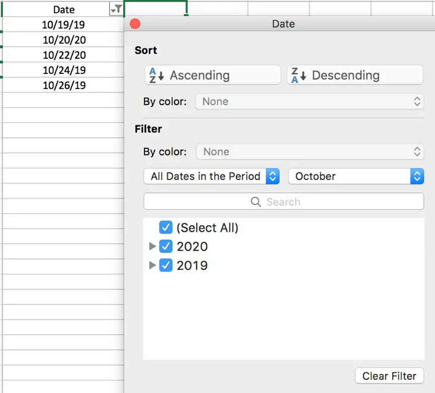 How to filter dates by month in Excel with year ignored 8