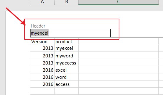 How to insert cell value into header or footer in Excel4