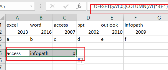 Select and Copy Cell Values from Every Nth Column in Excel6
