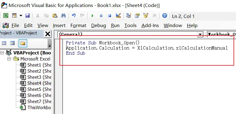 Stop Auto Calculation in Excel10