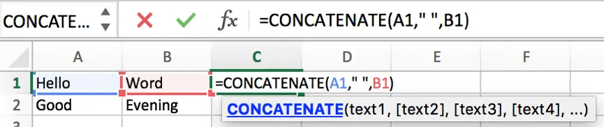 How to Concatenate Cells 2