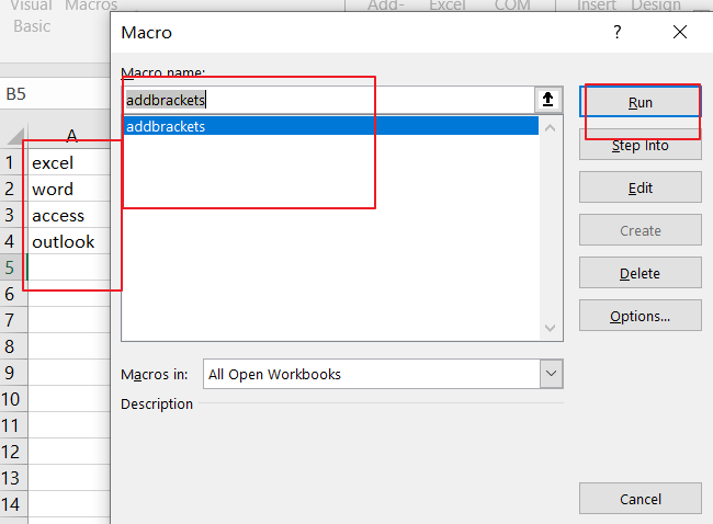 Add Brackets for Cells 9