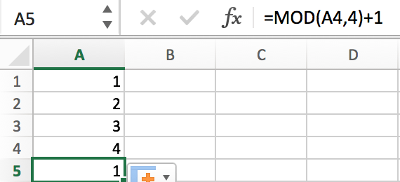 How to Fill a Sequence Number and Repeat Them in Excel 12