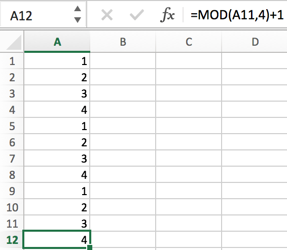 How to Fill a Sequence Number and Repeat Them in Excel 13