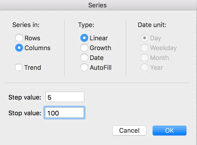 How to Fill a Sequence Number and Repeat Them in Excel 4