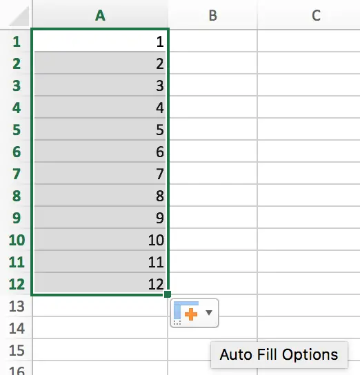 How to Fill a Sequence Number and Repeat Them in Excel 7