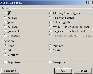 Paste Cells with Only Values 10