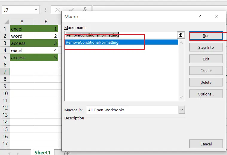 Remove or Delete Conditional Formatting4