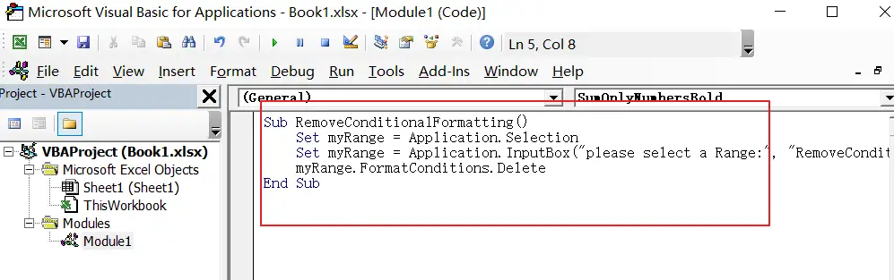 Remove or Delete Conditional Formatting7