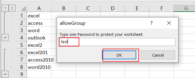 group ungroup rows in protected sheet9