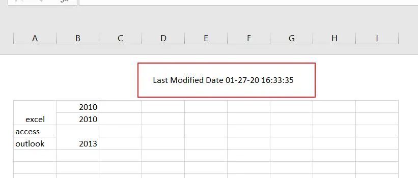 insert last modified date into header3