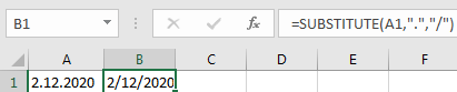 Convert Date Format from Dot to Slash 3